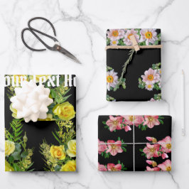 Juego de hojas planas de papel de ajuste de 3