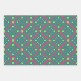 Juego de hojas planas de papel de ajuste de patron