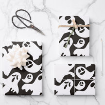 Juego de hojas planas de papel de envolvimiento de