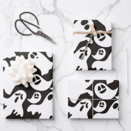 Juego de hojas planas de papel de envolvimiento de