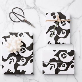 Juego de hojas planas de papel de envolvimiento de