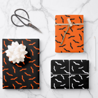 Juego de hojas planas de papel de envolvimiento de