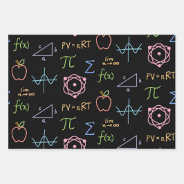 Juego de hojas planas de papel de envolvimiento ne