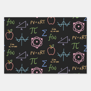 Juego de hojas planas de papel de envolvimiento ne