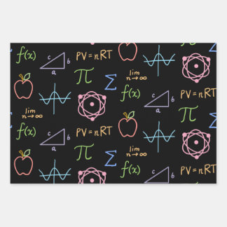 Juego de hojas planas de papel de envolvimiento ne