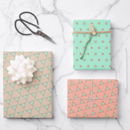 Juego de hojas planas de papel de envolvimiento si