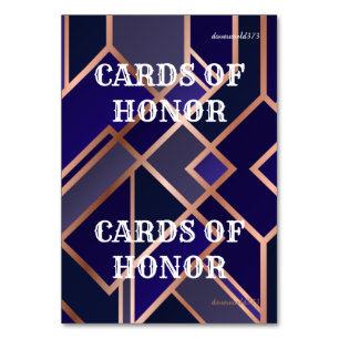Juego de honor de tarjetas