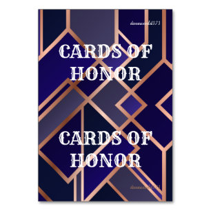 Juego de honor de tarjetas