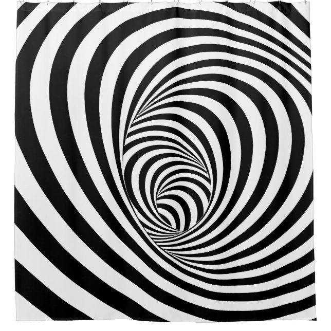 Juego de ilusión óptica A - Cortina de ducha (Anverso)