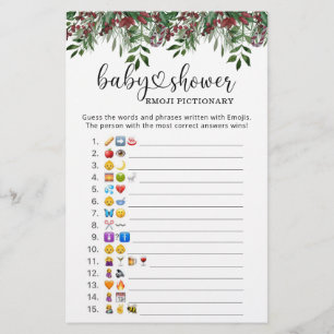 Juego de imágenes con emojis de hoja perenne para