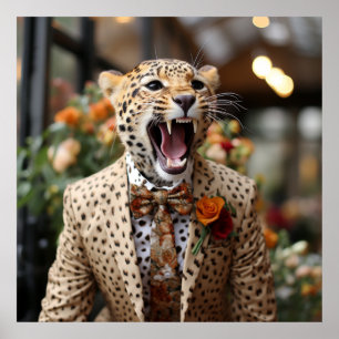 Juego de impresión de chita de gato de Tuxedo