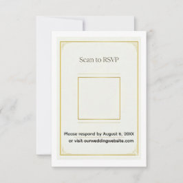 Juego de Invitación de Boda de Acrílico Dorado Ele