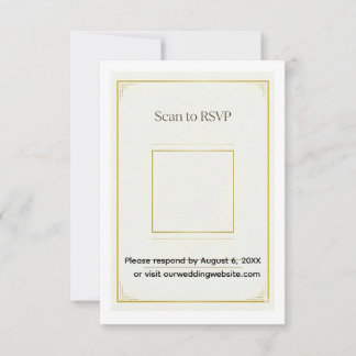 Juego de Invitación de Boda de Acrílico Dorado Ele