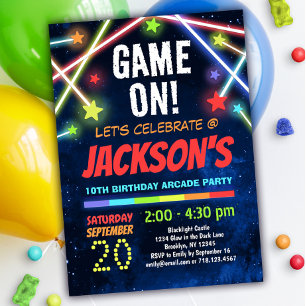 Juego de Invitación de Cumpleaños para Fiestas de