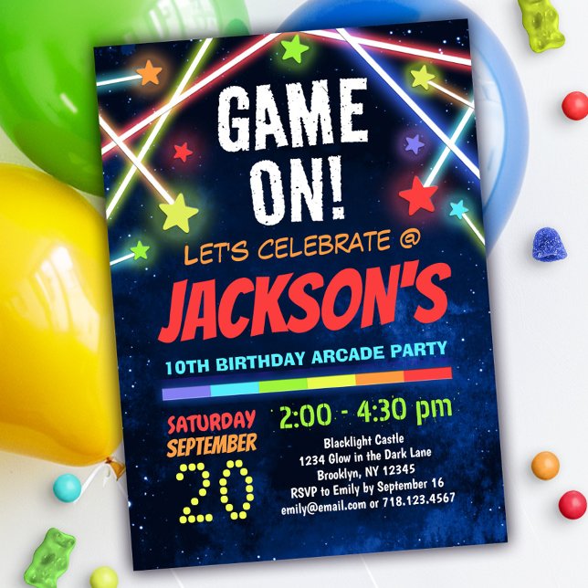 Juego de Invitación de Cumpleaños para Fiestas de  (Subido por el creador)