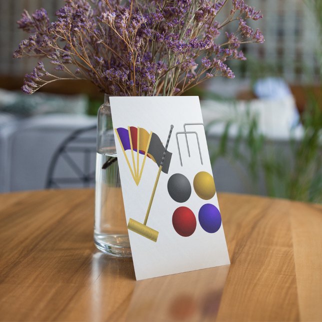 Juego De Invitaciones De Croquet (Subido por el creador)