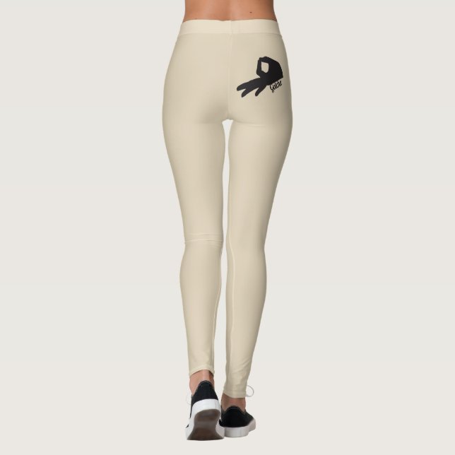 Juego De Juego Tan Leggings Esconder Bajo Camisa (Reverso)