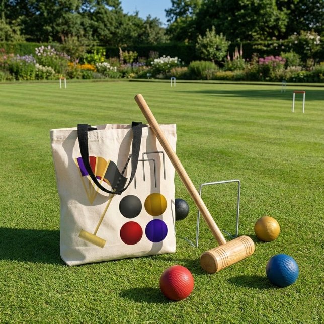 Juego De La Bolsa Croquet Tote (Subido por el creador)