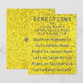 Juego de la tarjeta de dirección/gabinete Mitzvah 