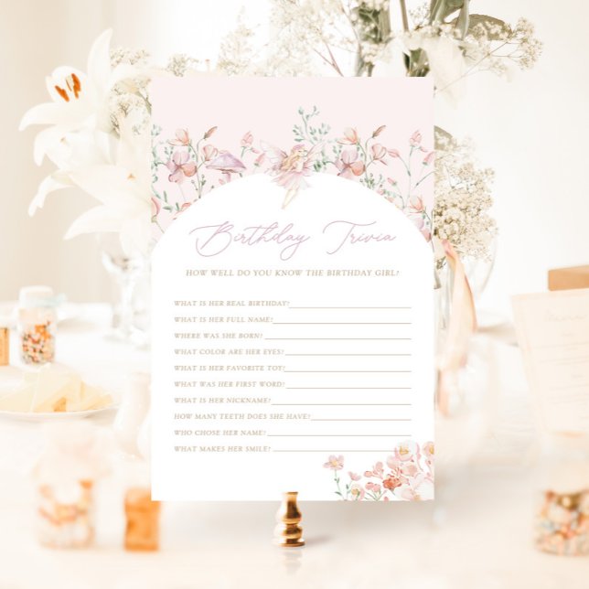 Juego de la Trivia de Cumpleaños Rosa para los Chi (Subido por el creador)