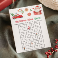 Juego de laberinto de Navidad de Santa