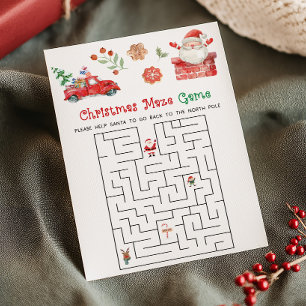 Juego de laberinto de Navidad de Santa