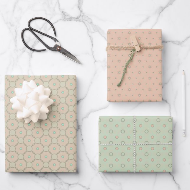 Juego de láminas planas de papel de regalo Armonía (Anverso)