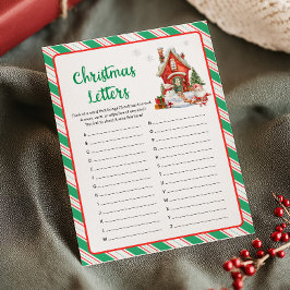 Juego de letras de fiesta de Navidad
