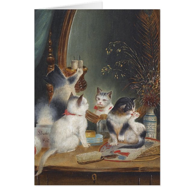 Juego de los gatitos con un espejo (Frente)