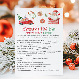 Juego de Mad Libs de Santa Navidad