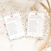 Juego de mamá o papá con ducha de flores silvestre