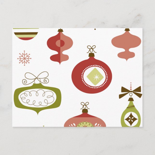 Juego de Ornamentos de Navidad Retro (Anverso)