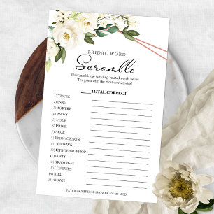 Juego de palabras desordenadas nupciales Folleto g