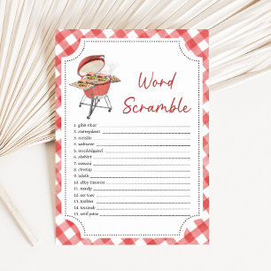 Juego de palabras desordenadas para Baby Shower Re
