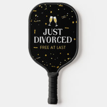 Juego de palas de pickleball para fiesta de divorc