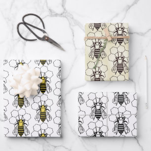 Juego de papel de ajuste - Abejas gráficas