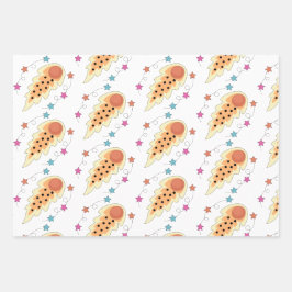 Juego de papel de ajuste con temas de espacio