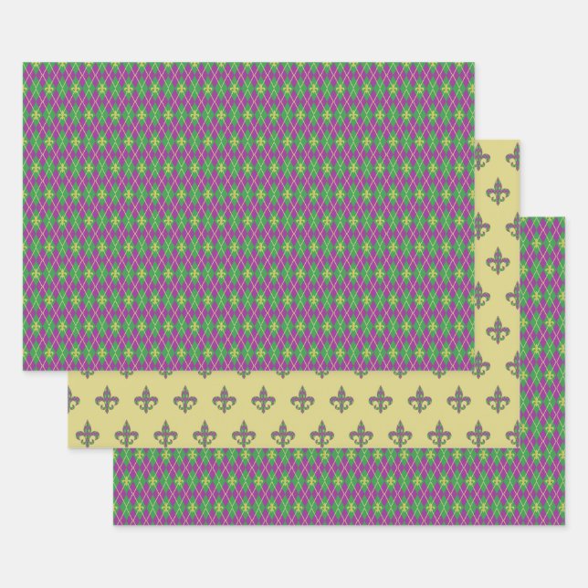 Juego de papel de ajuste de arglos de carnaval (Set)