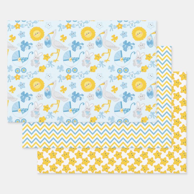 Juego de papel de ajuste de Baby Shower para niños (Set)