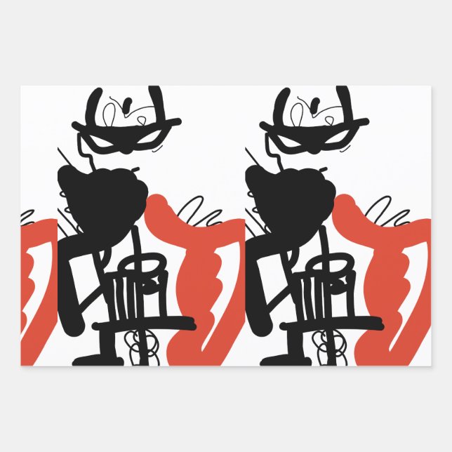 juego de papel de ajuste de diseño único de 3 hoja (Anverso)