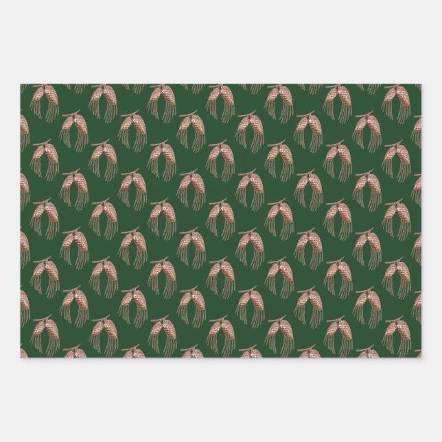 Juego de papel de ajuste de pinecona de 3 hojas (Anverso)