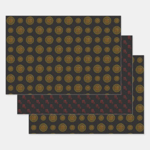 Juego de papel de ajuste de Scorpio Mandala