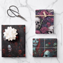 Juego de papel de ajuste de trío con tema de monst