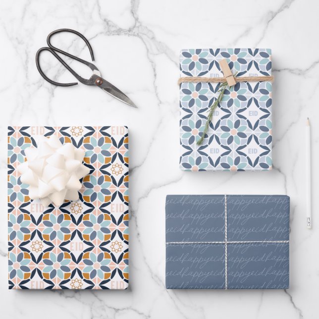 Juego de papel de ajuste Eid de 3 (Anverso)