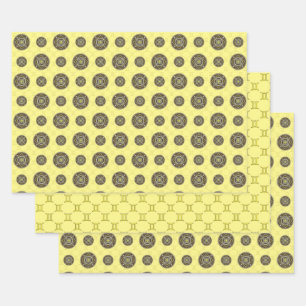 Juego de papel de ajuste Gemini Mandala