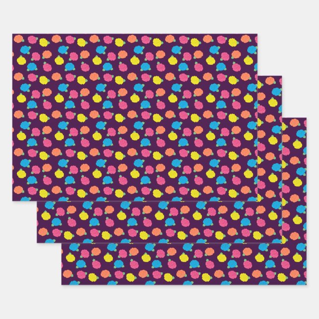 Juego de papel de ajuste para Rosas neones (Set)