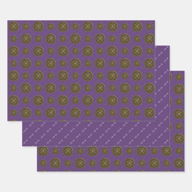 Juego de papel de ajuste Sagittarius Mandala (Set)
