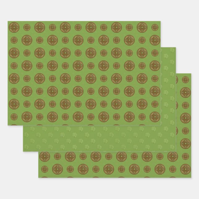 Juego de papel de ajuste Virgo Mandala (Set)