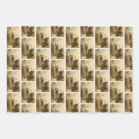 Juego de Papel de Envoltura Krampus + St Nick