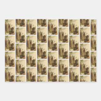 Juego de Papel de Envoltura Krampus + St Nick